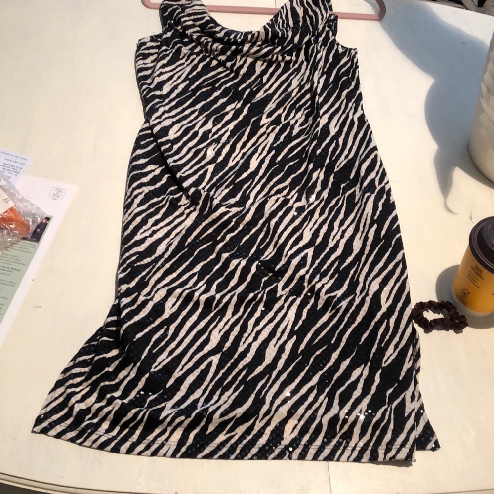 Medium size sequence summer evening cocktail dress